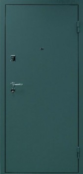 Однопольная входная дверь c простым окрасом и порошковым напылением OP-1524, цена 25 500  руб.